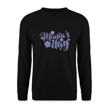 Fête des mamans Fête des mères Famille - Sweat-shirt Unisexe - noir - Devant - Alina (178cm) & Michal (187cm)