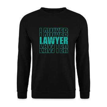 Lawyer Profession Jurist - Unisex Sweatshirt - black - Front - Alina (178cm) & Michal (187cm)