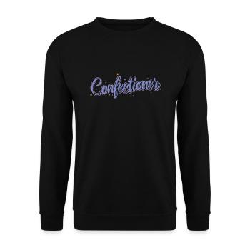 Gâteau de pâtisserie - Sweat-shirt Unisexe - noir - Devant - Alina (178cm) & Michal (187cm)