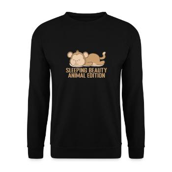Sleeping Beauty, Animal Edition Dream Pajamas - Unisex Sweatshirt - black - Front - Alina (178cm) & Michal (187cm)