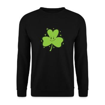 Shamrock St. Patrick’s Day Fun - Sweat-shirt Unisexe - noir - Devant - Alina (178cm) & Michal (187cm)