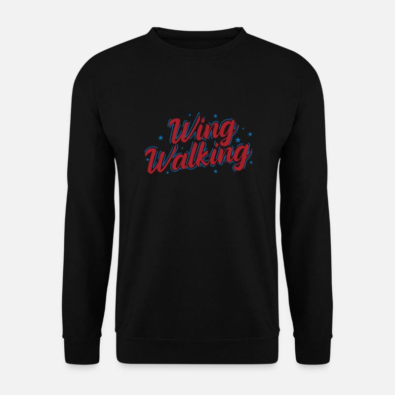 Wing Walking Spaß Hobby - Unisex Pullover - Schwarz