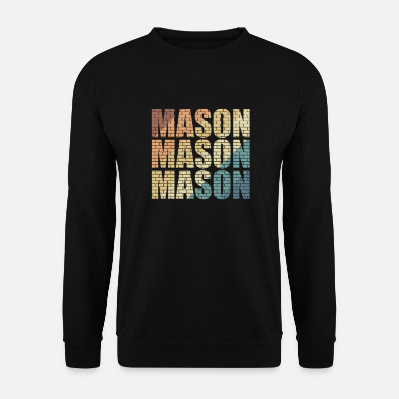 Mason Bauarbeiter Beruf - Unisex Pullover - Schwarz