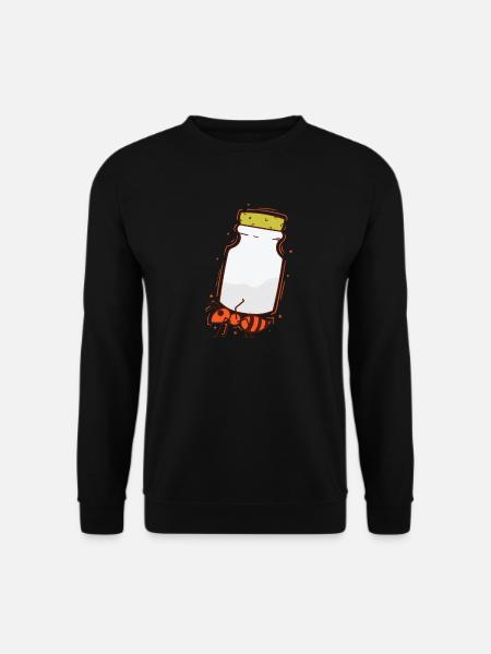 Ant carries spreader industrious insects - Unisex Sweatshirt - black