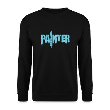 Painter Maler Beruf Lackierer - Unisex Pullover - Schwarz - Vorne - Alina (178cm) & Michal (187cm)