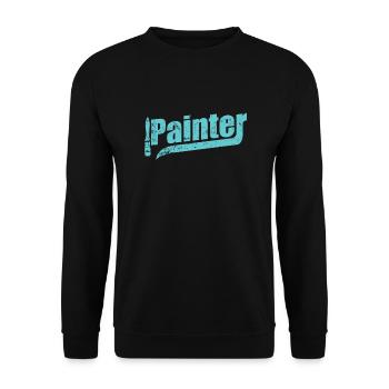 Painter Lackierer Beruf - Unisex Pullover - Schwarz - Vorne - Alina (178cm) & Michal (187cm)