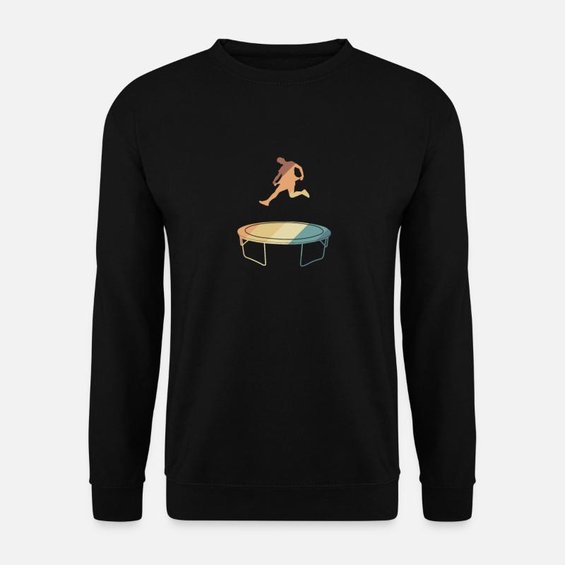 Trampoline Fun Hopping Jumping Hobby - Unisex Sweatshirt - black