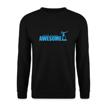 unleash you inner Awesome Acroyoga Sport - Unisex Sweatshirt - black - Front - Alina (178cm) & Michal (187cm)