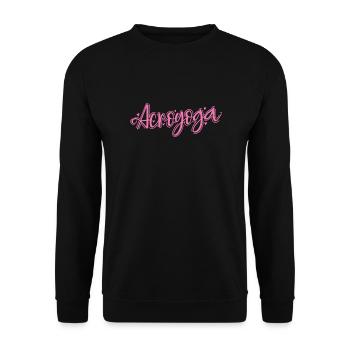 Acroyoga is fitness with balance Sport - Unisex Sweatshirt - black - Front - Alina (178cm) & Michal (187cm)