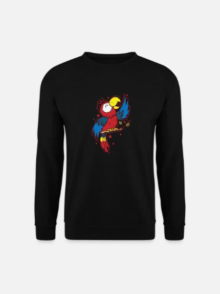 Parrot Singing Animal Bird - Unisex Sweatshirt - black