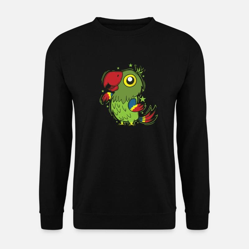 Parrot Dancing Bird Talking Animal - Unisex Sweatshirt - black