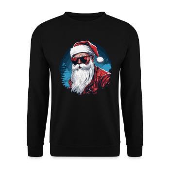 Frohe Weihnachten - Unisex Pullover - Schwarz - Vorne - Alina (178cm) & Michal (187cm)