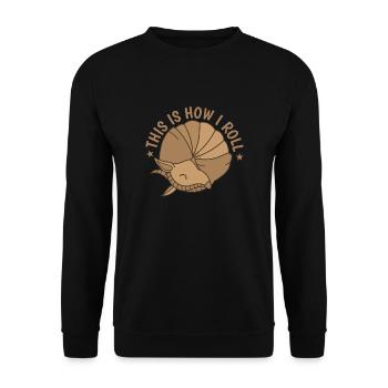C'est comme ça que je roule America Armadillo Desert - Sweat-shirt Unisexe - noir - Devant - Alina (178cm) & Michal (187cm)