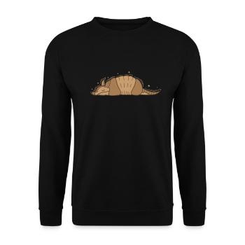 Armadillo Mammal Desert USA - Unisex Sweatshirt - black - Front - Alina (178cm) & Michal (187cm)