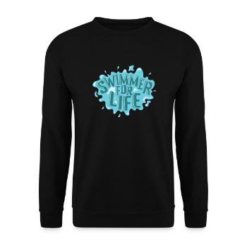 Nageur pour la vie Sport Hobby - Sweat-shirt Unisexe - noir - Devant - Alina (178cm) & Michal (187cm)