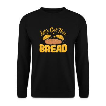 Allons chercher cette boulangerie à pain - Sweat-shirt Unisexe - noir - Devant - Alina (178cm) & Michal (187cm)