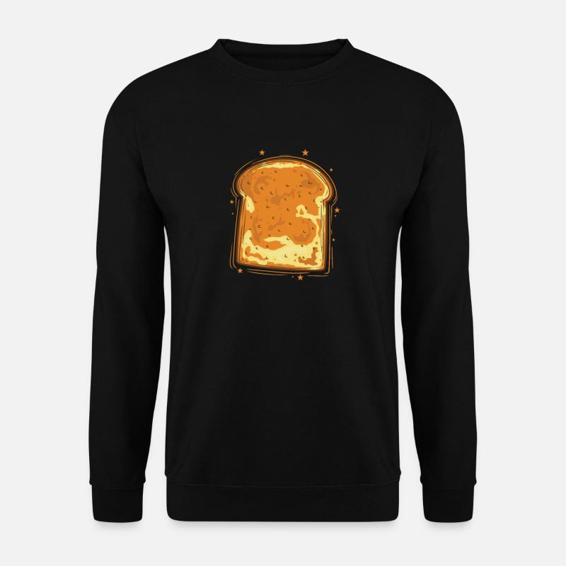 Toastbrot Teig Backware - Unisex Pullover - Schwarz