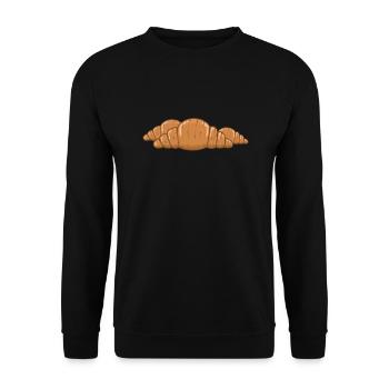 french croissant baker - Unisex Sweatshirt - black - Front - Alina (178cm) & Michal (187cm)