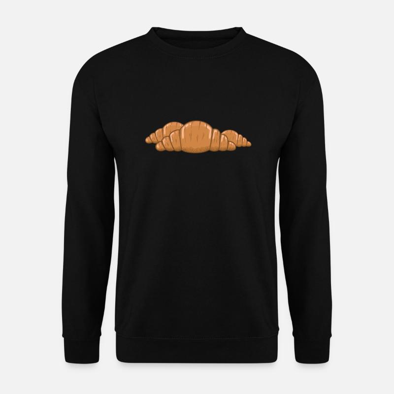 französisches Croissant Bäcker - Unisex Pullover - Schwarz