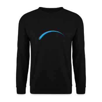 Shooting Star, Space, Sky, Light - Unisex Sweatshirt - black - Front - Alina (178cm) & Michal (187cm)
