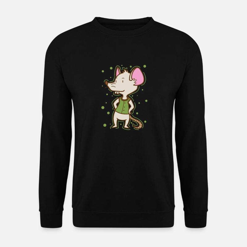 Mouse, Nature, Cheese, Pet, Mammal - Unisex Sweatshirt - black