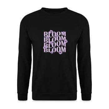 Floraison Orchidée Plante Fleur - Sweat-shirt Unisexe - noir - Devant - Alina (178cm) & Michal (187cm)