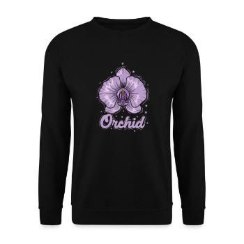 Orchidée, Nature, Plante, Fleur - Sweat-shirt Unisexe - noir - Devant - Alina (178cm) & Michal (187cm)
