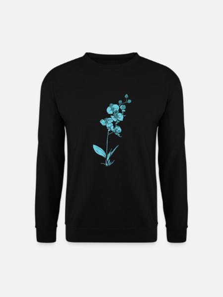 Pflanze Orchidee Blume Pflanze - Unisex Pullover - Schwarz