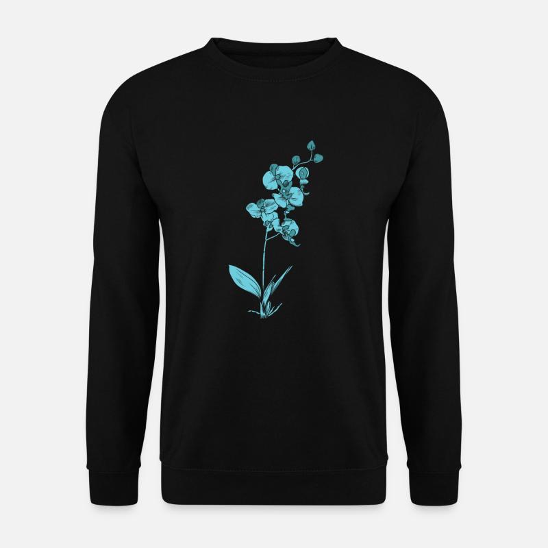 Pflanze Orchidee Blume Pflanze - Unisex Pullover - Schwarz