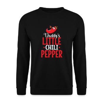 Le petit piquant au piment de papa - Sweat-shirt Unisexe - noir - Devant - Alina (178cm) & Michal (187cm)