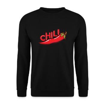 Chili Gewürz Scoville - Unisex Pullover - Schwarz - Vorne - Alina (178cm) & Michal (187cm)