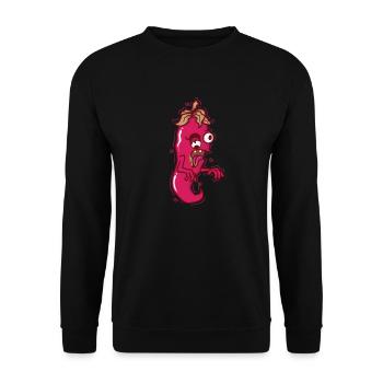 Niveau d’épices Crazy Chili - Sweat-shirt Unisexe - noir - Devant - Alina (178cm) & Michal (187cm)