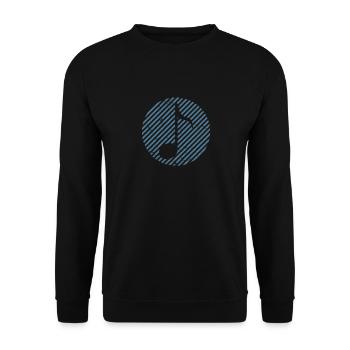 Music Note Music Tone Harmony - Unisex Sweatshirt - black - Front - Alina (178cm) & Michal (187cm)