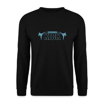 Taekwondo Kick Martial Arts Martial Arts - Unisex Sweatshirt - black - Front - Alina (178cm) & Michal (187cm)