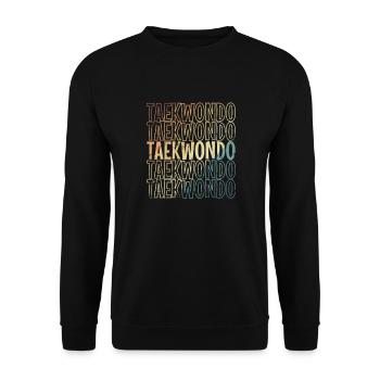 Taekwondo Martial Arts Martial Arts Fitness - Unisex Sweatshirt - black - Front - Alina (178cm) & Michal (187cm)