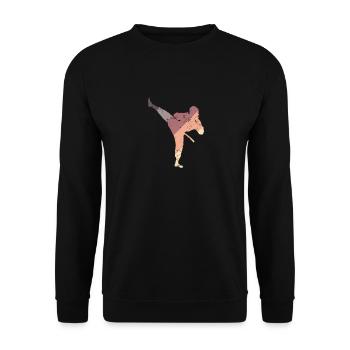 Taekwondo Training Martial Arts Martial Arts - Unisex Sweatshirt - black - Front - Alina (178cm) & Michal (187cm)