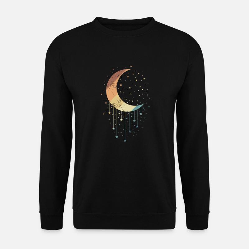 Halbmond Astronomie Krater - Unisex Pullover - Schwarz