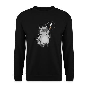 Lavable au couteau omnivore - Sweat-shirt Unisexe - noir - Devant - Alina (178cm) & Michal (187cm)