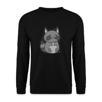 mignon omnivore lavable - Sweat-shirt Unisexe - noir - Devant - Alina (178cm) & Michal (187cm)