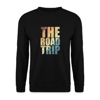 L’aventure de l’itinéraire de voyage de voyage - Sweat-shirt Unisexe - noir - Devant - Alina (178cm) & Michal (187cm)