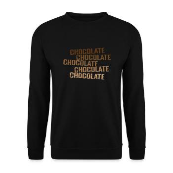 Chocolate Sweet Candy Cocoa - Unisex Sweatshirt - black - Front - Alina (178cm) & Michal (187cm)