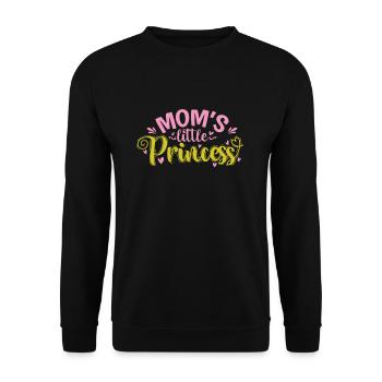 Mom's little Princess - Unisex Pullover - Schwarz - Vorne - Alina (178cm) & Michal (187cm)