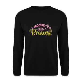 Mommy's little Princess - Unisex Sweatshirt - black - Front - Alina (178cm) & Michal (187cm)