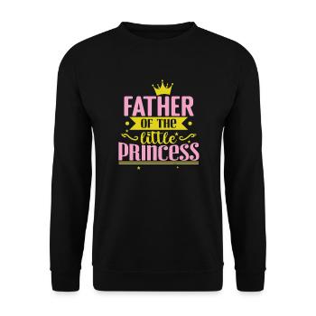 Father of the little Princess - Unisex Pullover - Schwarz - Vorne - Alina (178cm) & Michal (187cm)