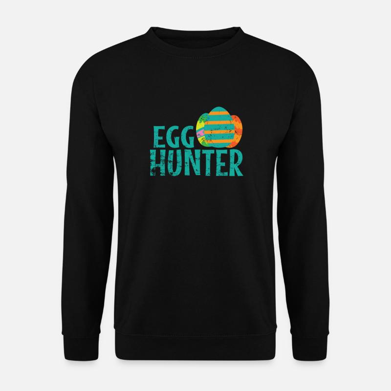 Egg Hunter Ostern bunte Ostereier - Unisex Pullover - Schwarz
