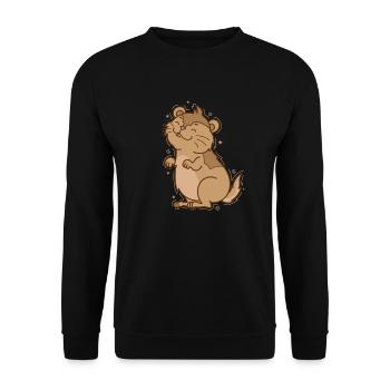 L’excès de confiance de Lemming - Sweat-shirt Unisexe - noir - Devant - Alina (178cm) & Michal (187cm)