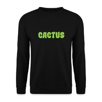 Fleur de plante de cactus - Sweat-shirt Unisexe - noir - Devant - Alina (178cm) & Michal (187cm)