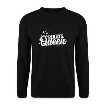 Sleep Queen Dreaming Night - Unisex Sweatshirt - black - Front - Alina (178cm) & Michal (187cm)