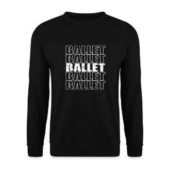 Ballet Training - Unisex Sweatshirt - black - Front - Alina (178cm) & Michal (187cm)