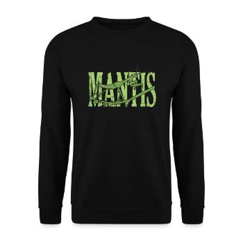 Mantis Insekt - Unisex Pullover - Schwarz - Vorne - Alina (178cm) & Michal (187cm)